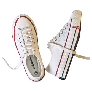 低帮帆布鞋 厚底休闲通勤运动板鞋 女2026春季 小白鞋 新款 大嘴猴经典