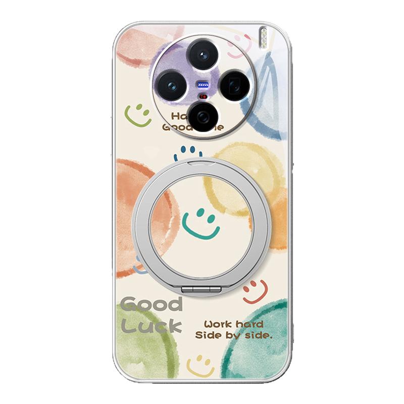 适用vivox300pro手机壳新款x200s女款x100ulart磁吸支架全包x90pro+防摔x80气泡笑脸x100pro卡通x200mini/s30