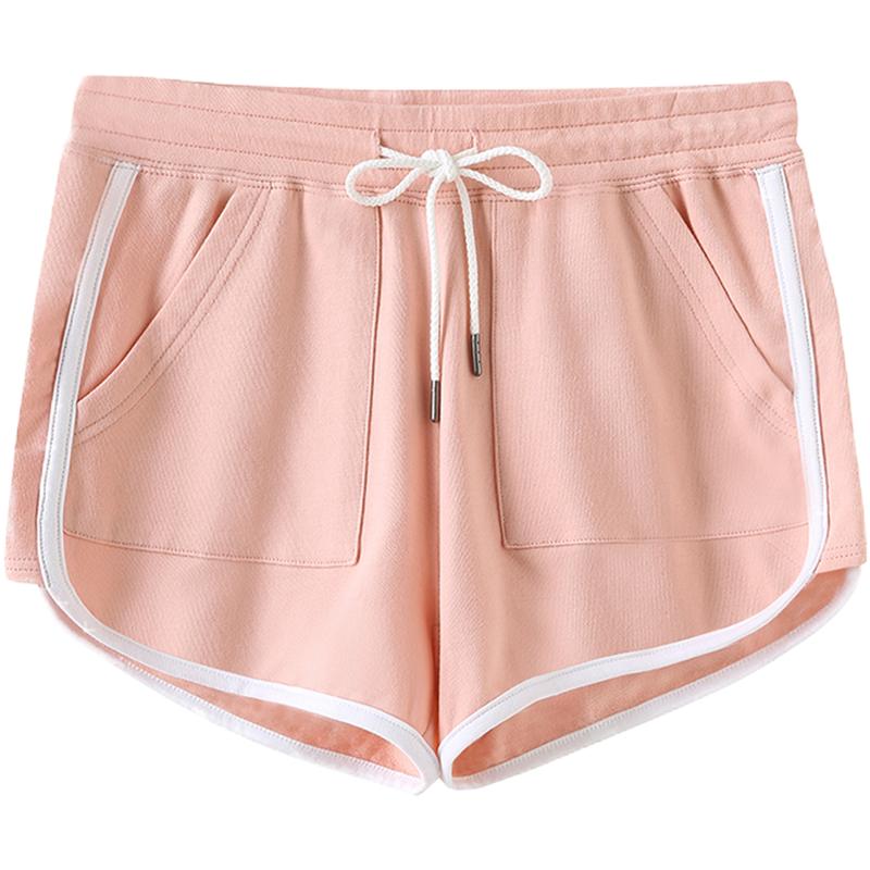 运动女夏季透气跑步撞色外穿短裤
