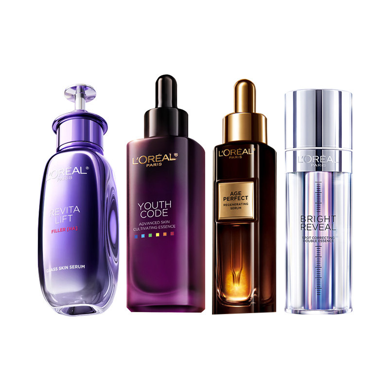 欧莱雅超水光精华液玻色因PDRN修护抗皱老紧致补水保湿小黑瓶377