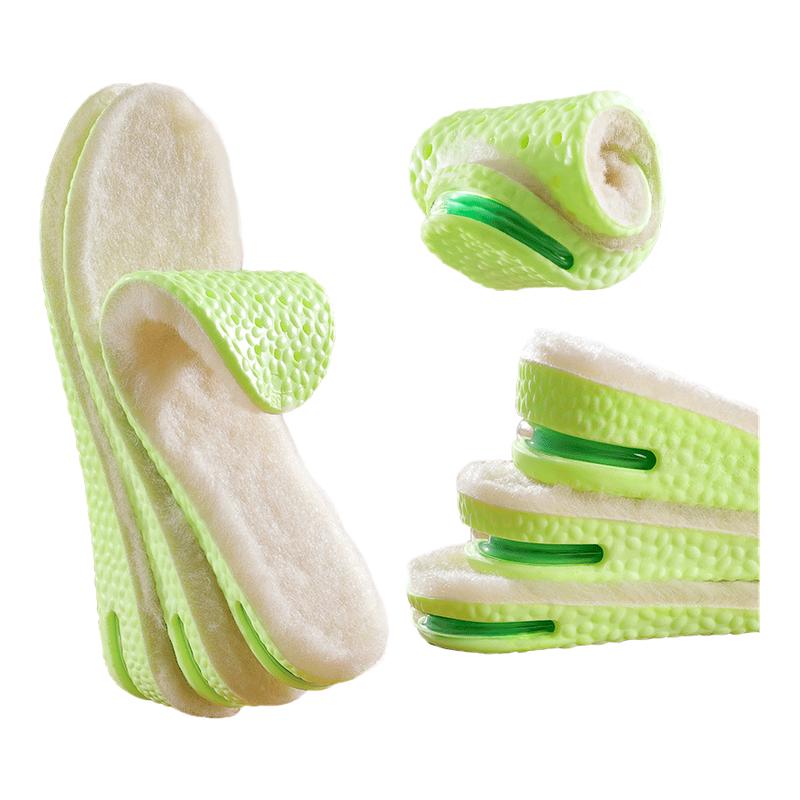 羊毛气垫内增高保暖鞋垫男女隐形不累脚加绒加厚棉马丁靴增高垫冬