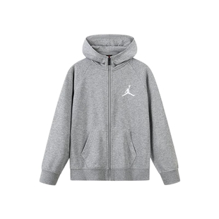 Jordan儿童装男童卫衣开衫2026春新款上衣运动女童外套JD2532286