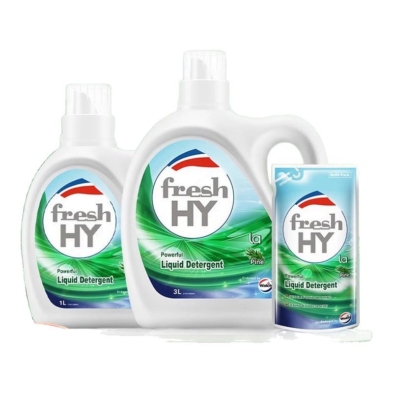 威露士清可新洗衣液抑菌去渍除螨松木柠檬补充装袋装整箱批家用