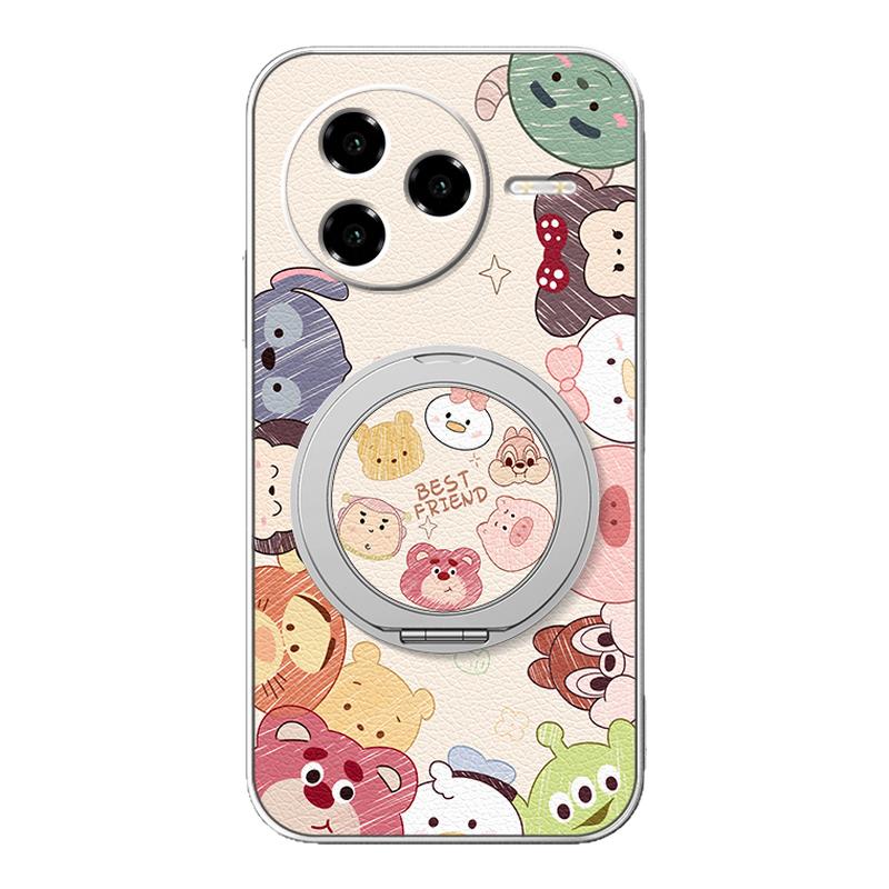 适用红米k90promax手机壳k80新款redmik70pro磁吸支架全包小米k60ultra防摔女款k50至尊版卡通可爱动物家族