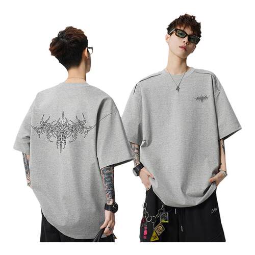 重磅美式t恤短袖男款2026新款