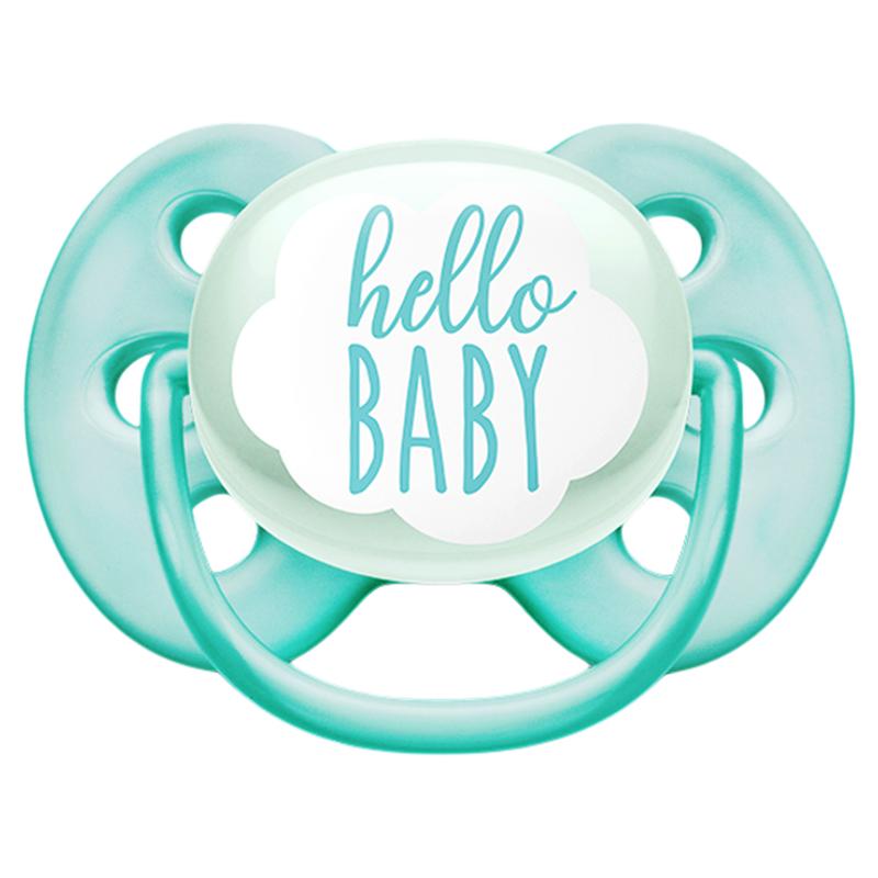 飞利浦新安怡安抚奶嘴3-6个月一岁以上新生婴儿全硅胶扁头日夜用