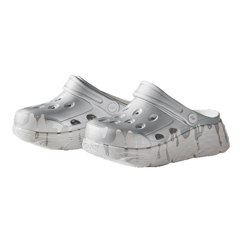 斯凯奇女子雪糕洞洞鞋沙滩鞋凉鞋舒适透气耐磨时尚渲染休闲百搭