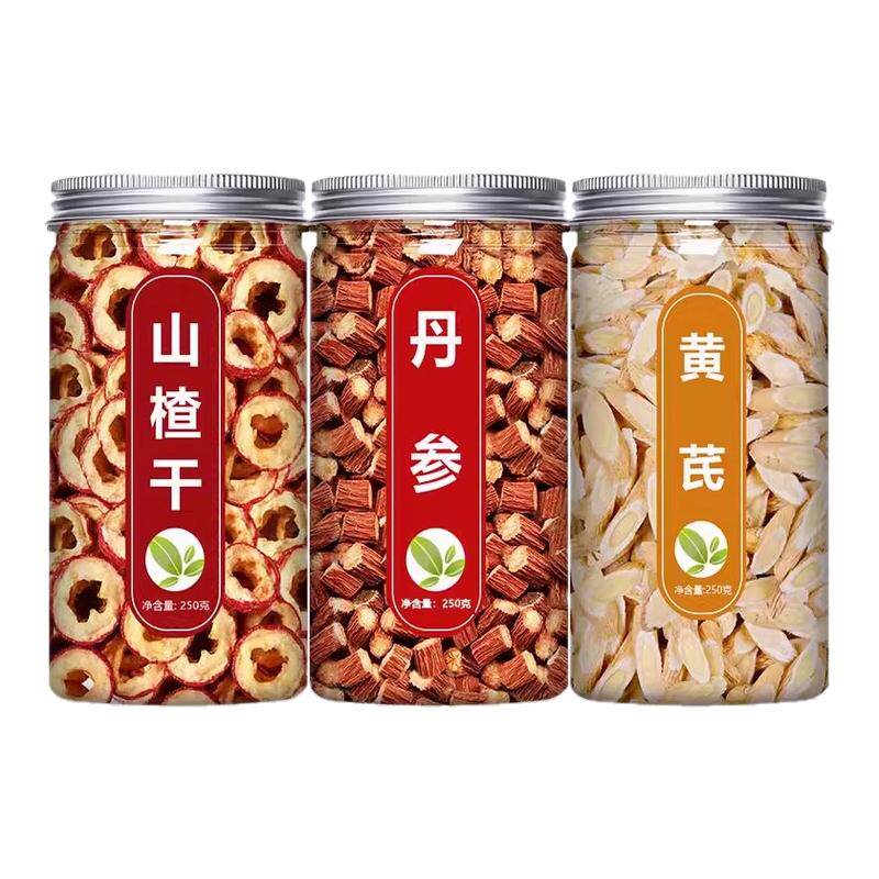 山楂丹参黄芪三通组合茶舟参黄氏中药材正品泡水喝官方旗舰店陈皮