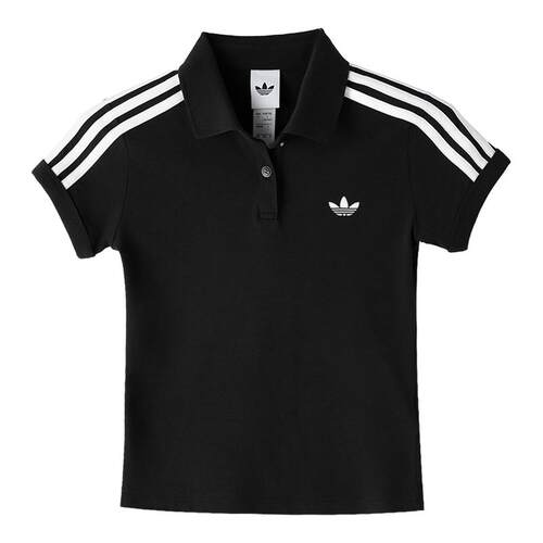 阿迪达斯三叶草短袖POLO衫女夏季新款半袖上衣翻领运动T恤KD7974
