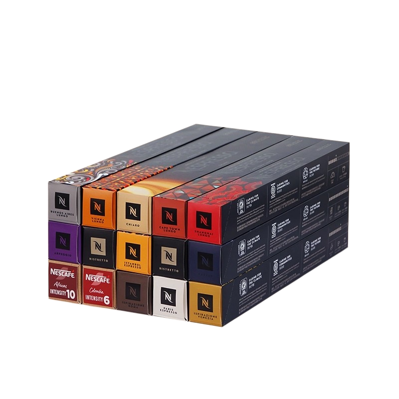 NESPRESSO雀巢胶囊咖啡 瑞士原装进口意式浓缩黑咖啡胶囊30颗装