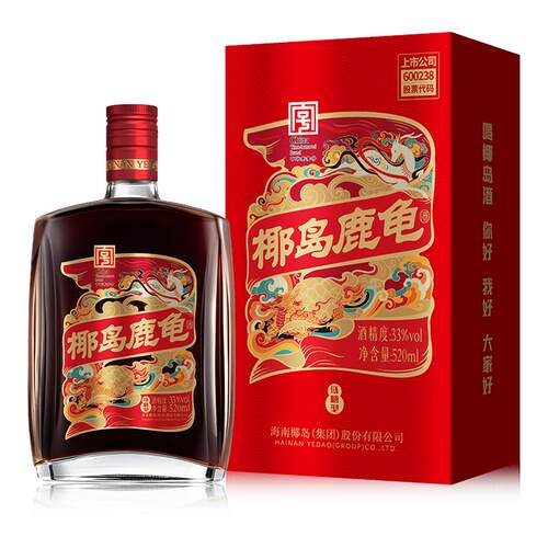 椰岛鹿龟酒33度养生酒520ml佳品