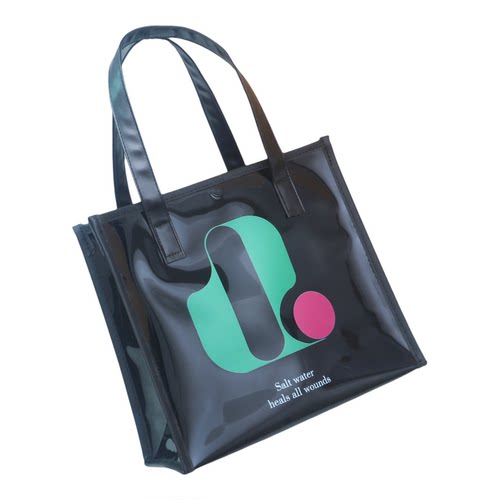 尚盈透明PVC字母手提包轻便