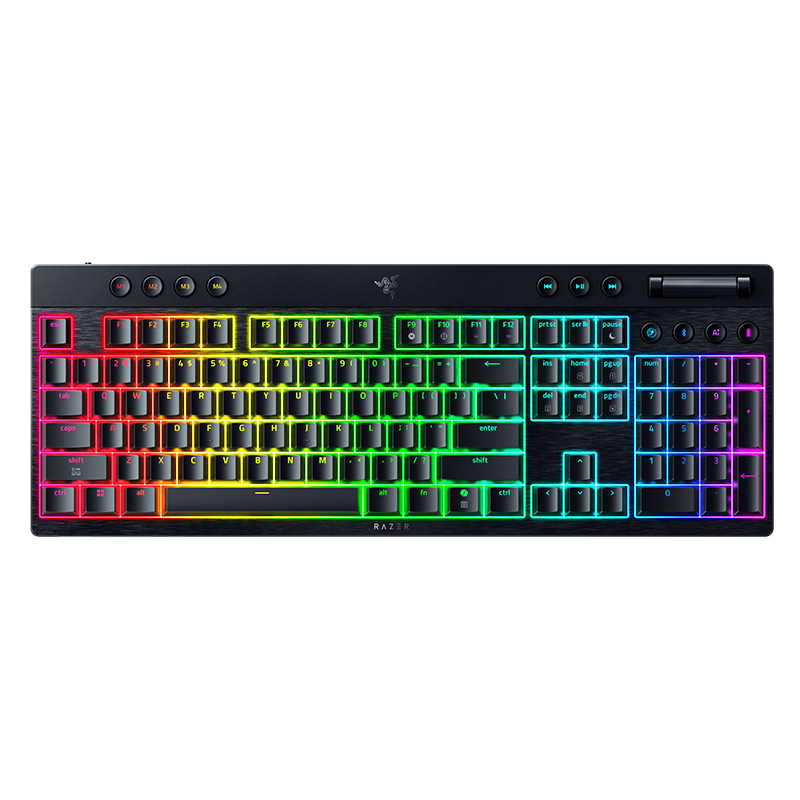 Razer雷蛇黑寡妇蜘蛛V4矮轴极速版三模无线电竞电脑游戏机械键