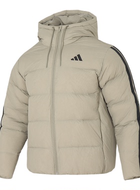 阿迪达斯官方正品羽绒服女款2025冬新款保暖运动休闲面包服KH3989