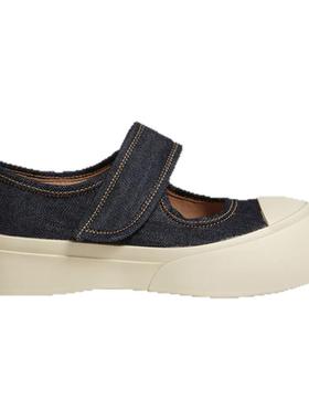 【新年礼物】MARNI PABLO经典款女士牛仔厚底浅口玛丽珍大头鞋