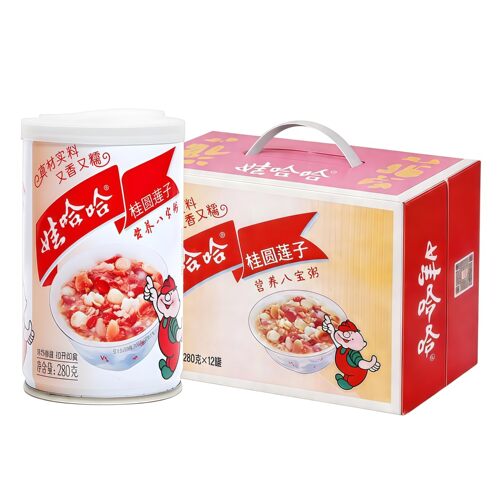 娃哈哈桂圆莲子八宝粥280g*12罐