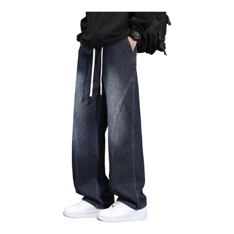 吉普长裤秋冬季加绒美式牛仔裤男