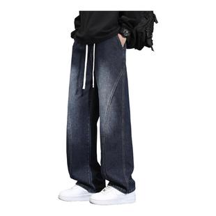 秋冬复古渐变潮流宽松直筒裤 JEEP 男士 加绒牛仔裤 SPIRIT吉普美式