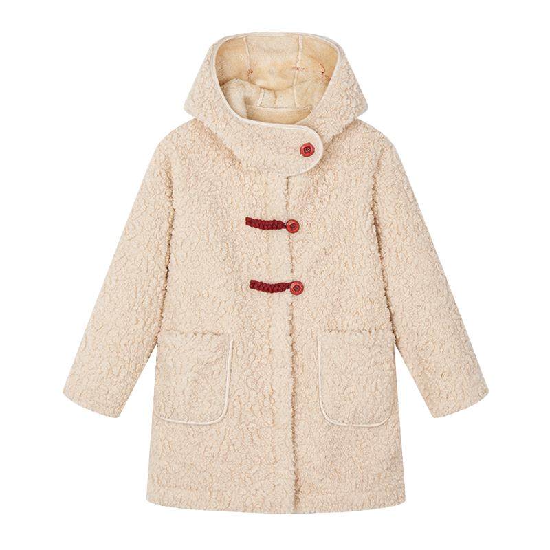 富罗迷女童外套2025冬季新款青少年流行好看女款洋气加厚宝宝冬装