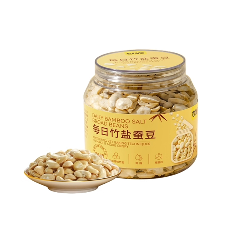 甘源每日竹盐烘烤蚕豆228g罐装香酥脆解馋休闲零食办公追剧小吃