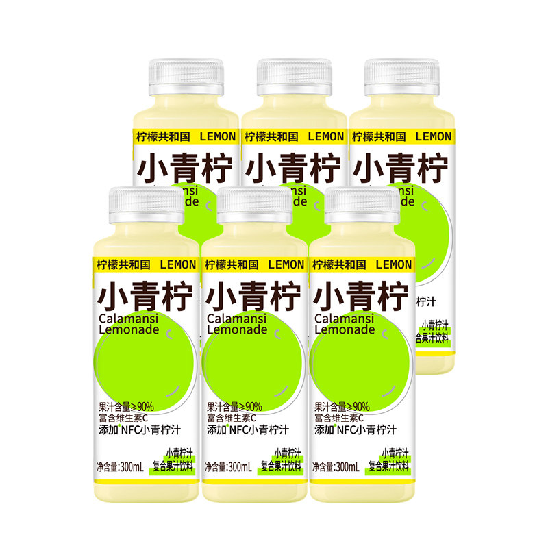 柠檬共和国小青柠汁饮料300ml瓶图片