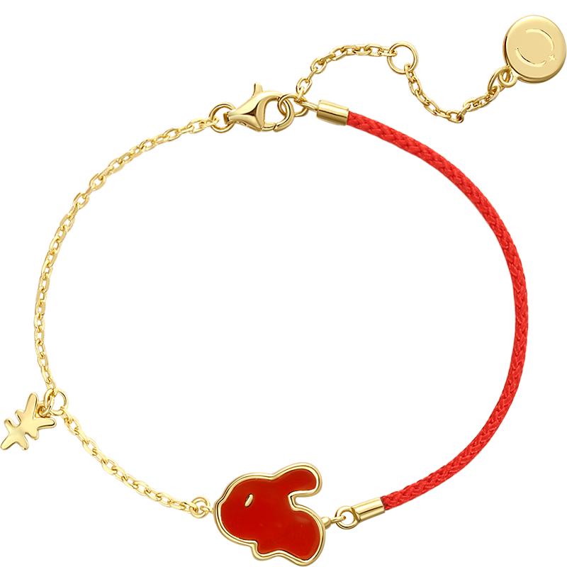 Fanci范琦女银饰原创生肖兔手链