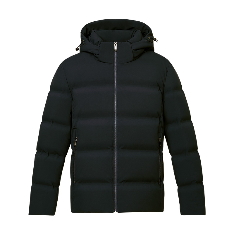 衬衫老罗三防面料商务休闲羽绒服