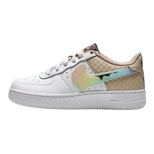 NIKE耐克大童鞋女鞋空军一号AIR FORCE 1 BG运动休闲鞋IV6209-133