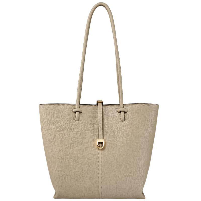 迪桑娜女包包漫步通勤单肩包大容量手提包高级斜挎包真皮托特包b