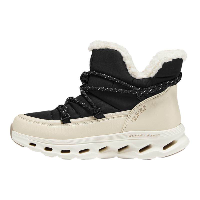 Skechers斯凯奇女士冬季暖暖靴闪穿鞋保暖短筒雪地靴144882/BKNT,运动鞋new,运动休闲鞋,淘宝优惠券,粉丝福利购,淘宝优惠卷