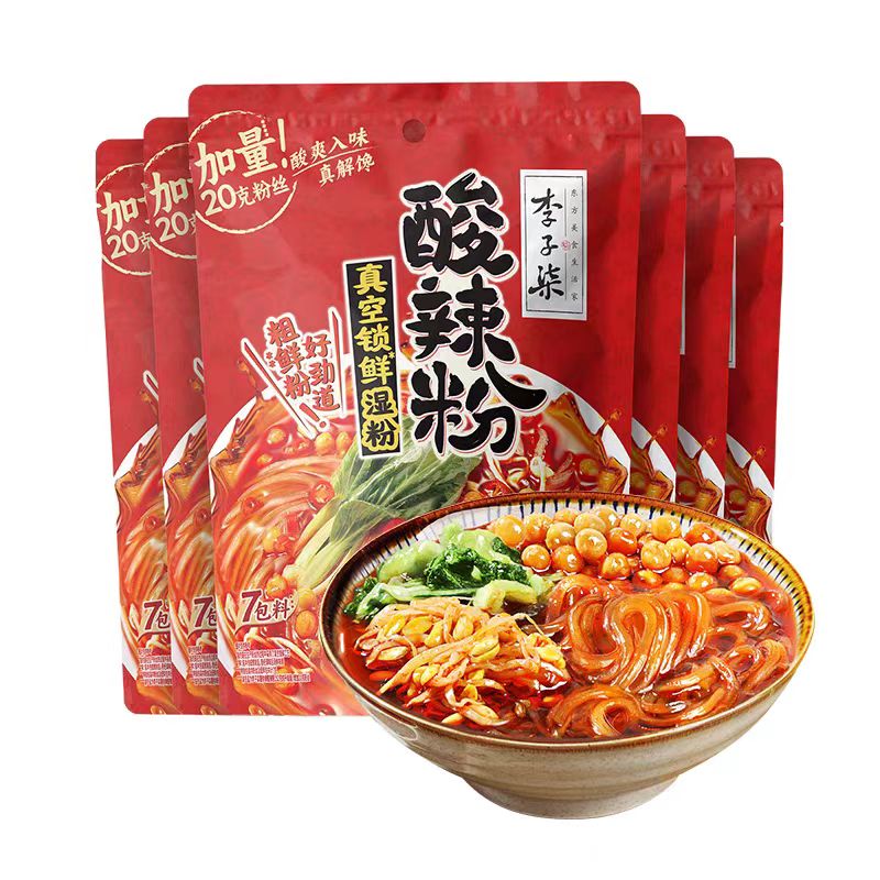李子柒酸辣粉多料包正宗味道图片