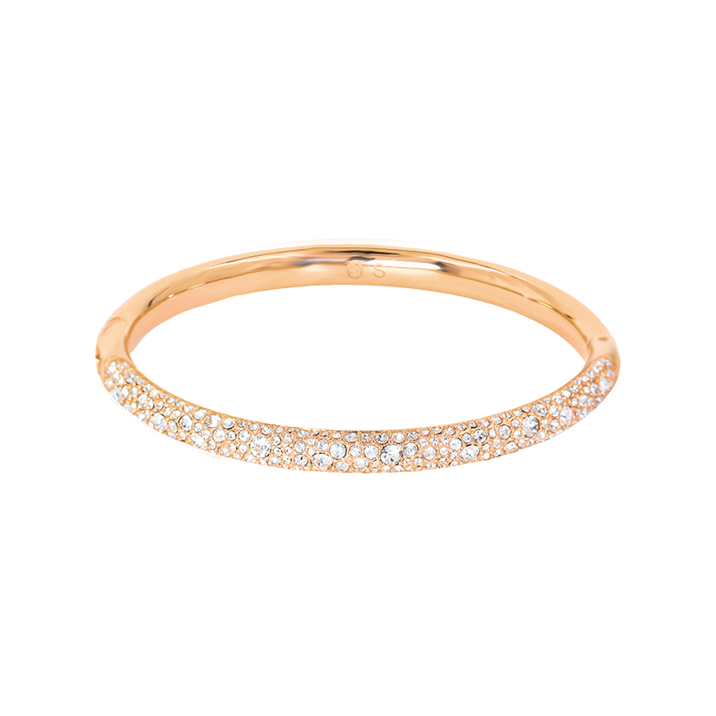 Swarovski/施华洛世奇24年新品玫瑰金色耀眼星尘水晶手镯5688611