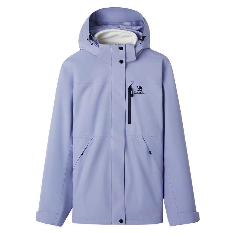 骆驼女装全天候冲锋衣2025新款秋冬硬壳轻量化户外防风防水登山服
