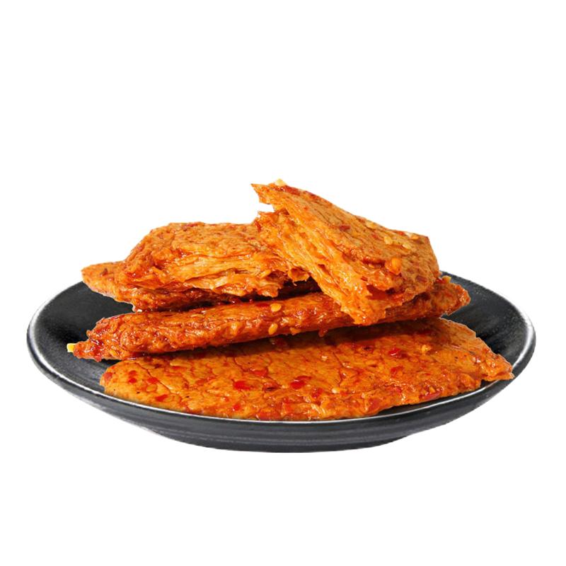 盐津铺子手撕素肉豆干20包麻辣大豆蛋白小零食豆干卷烤素肉牛排