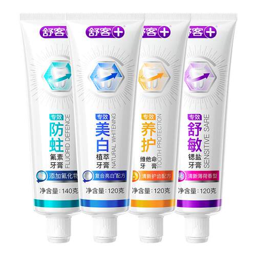 【高氟防蛀】舒客含氟牙膏