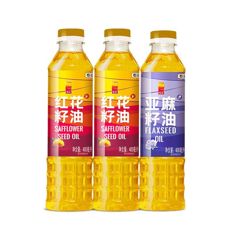 中粮悦润健康油礼包红花籽油亚麻籽油组合福利,粮油调味/速食/干货/烘焙,红花籽油,淘宝优惠券,粉丝福利购,淘宝优惠卷