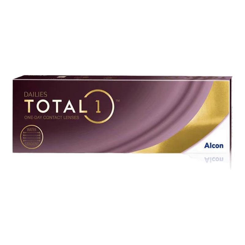 爱尔康水梯度日抛30片硅水凝胶天天抛近视隐形眼镜水润轻薄透氧D