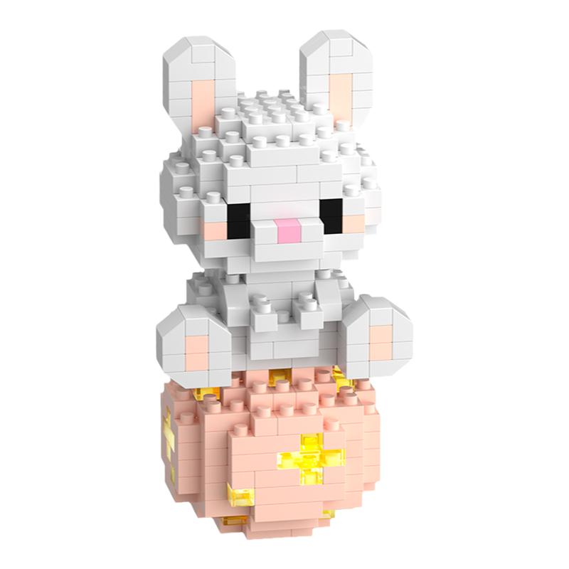 潮乐创十二生肖积木模型