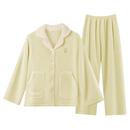 加厚保暖法兰绒家居服套装 女秋冬季 可外穿 李沁同款 七色纺睡衣