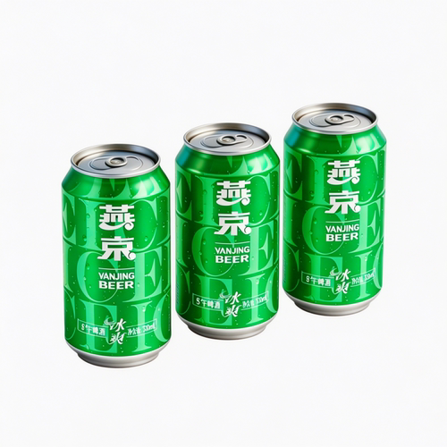 燕京啤酒冰爽330ml罐日期新鲜燕京啤酒夏季畅饮原麦汁8度多规格