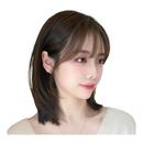 高颅顶假发片女增发量蓬松真发遮头顶白发 刘海片 美禾 双递针法式