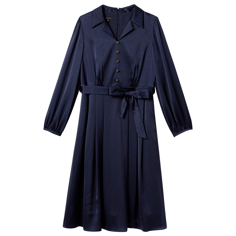 【醋酸系列】YINER音儿专选春季法式优雅复古翻领连衣裙,女装/女士精品,连衣裙,淘宝优惠券,粉丝福利购,淘宝优惠卷