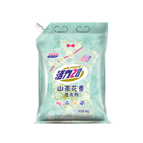 活力28山茶花香洗衣粉袋装持久留香深层除菌去污洁净护色家用b