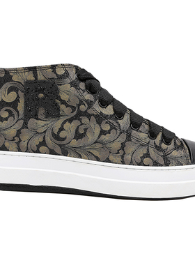 Ruco Line如卡莱复古印花板鞋女新款内增高平底休闲鞋商场同款