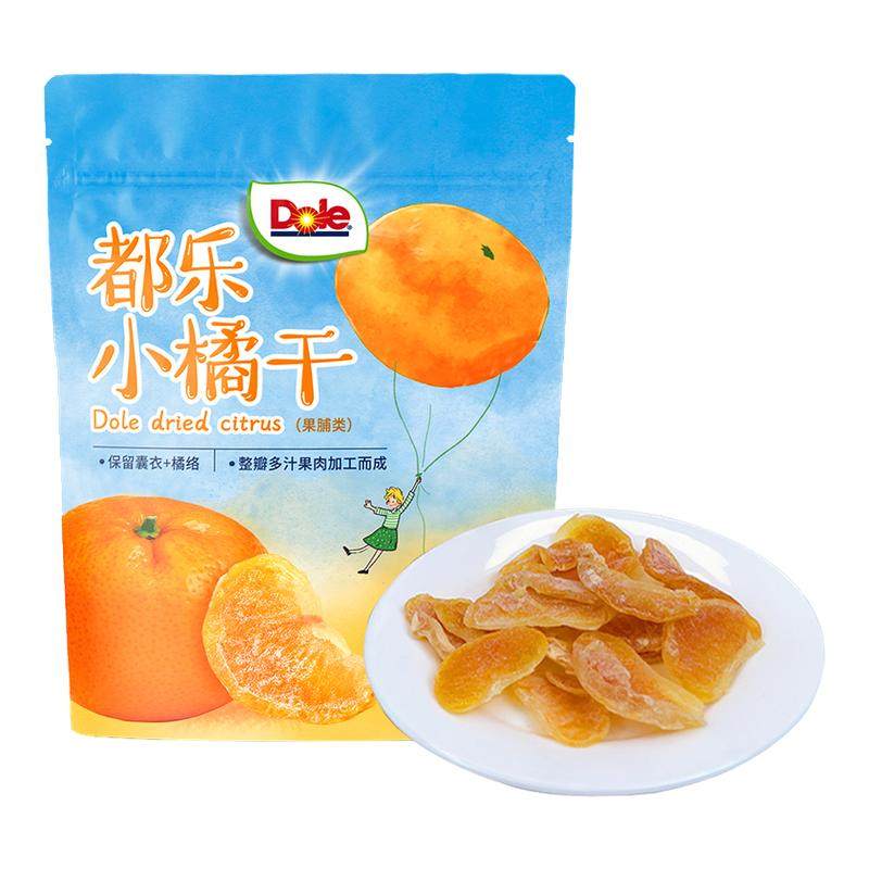 dole都乐一颗小橘干100g大包装即食水果干网红休闲儿童追剧小零食