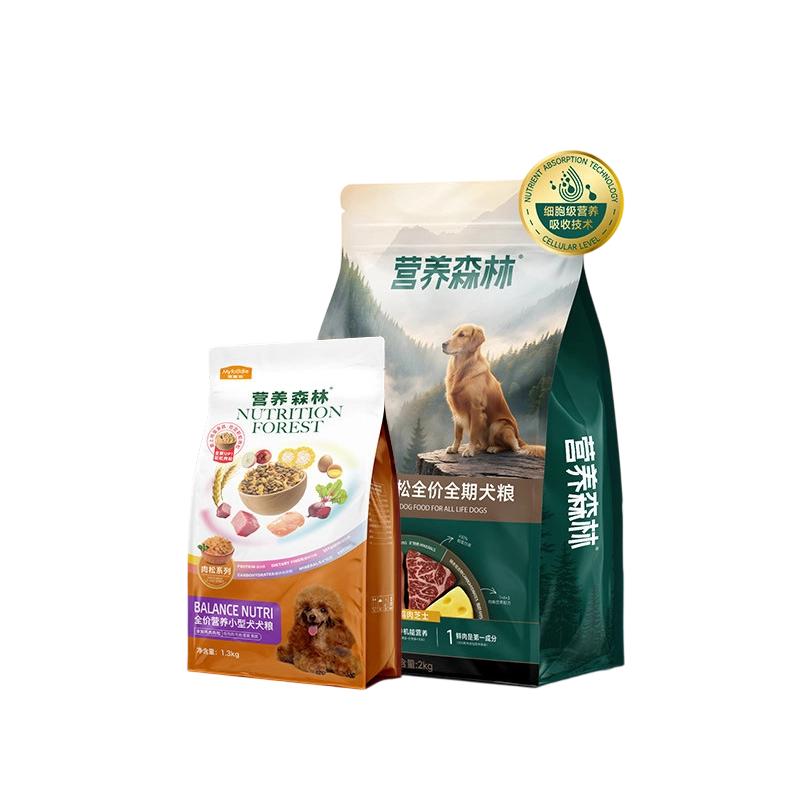 营养森林狗粮麦富迪官方授权肉松牛肉粒全价通用小型犬泰迪10kg