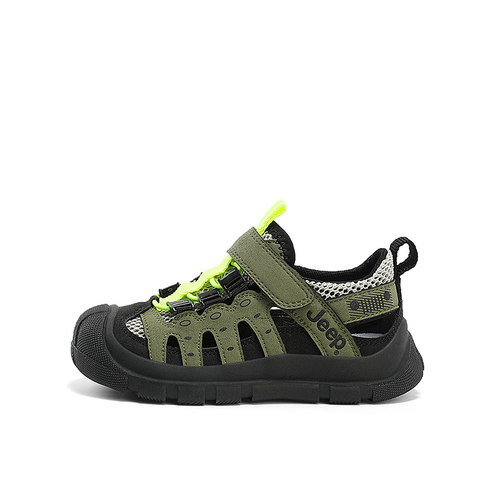 Jeep男童包头凉鞋2026夏季新款儿童涉水速干溯溪鞋软底男孩沙滩鞋