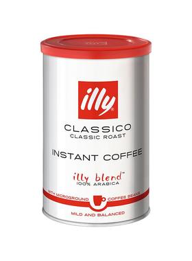 illy意利冻干黑咖啡95g罐装浓醇速溶无蔗糖冰美式黑咖啡原装进口