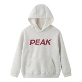 匹克童装 一体绒 大童加绒上衣长袖 连帽卫衣男童运动秋冬装 2026新款