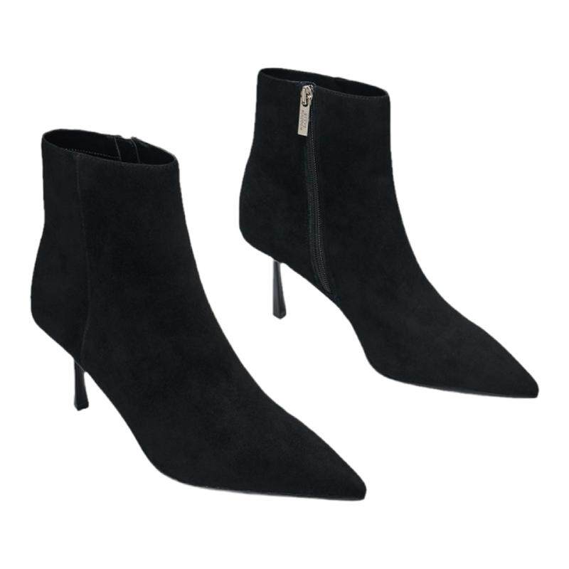 弹力靴法式优雅秋冬新品